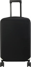 HYPER VENTURE Washable Luggage Cover - Fashion Suitcase Protector Fits 27-30 Inch Luggage (Black, L)