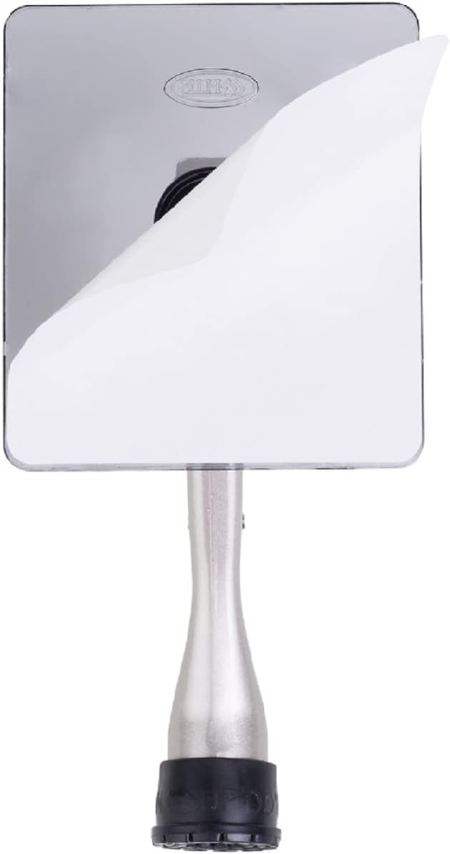 One-Touch Doorstop Adhesive Bracket (Satin Nickel, 4inch x 1pack)