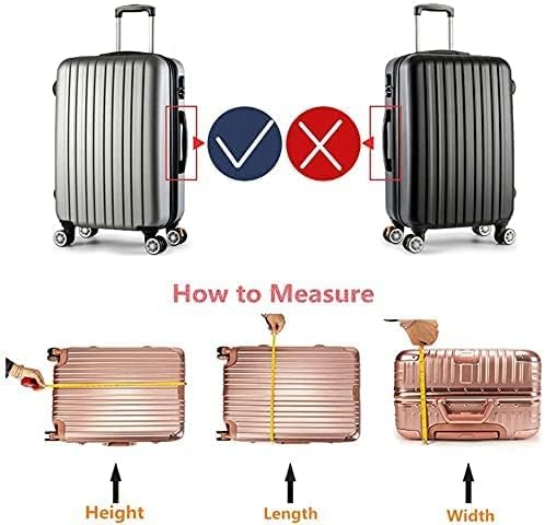 28 Inch PVC Luggage Protector Cover for TSA Approved Clear Suitcase Protector 28-29 Inch Transparent Luggage Protective Cover Case Suitable for 28"-29"