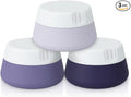 EZY DOSE Silicone Jar, Multi-Purpose Travel-Sized Container, Washable and Reusable, Versatile and Durable Container for Storage, Organizing and Preserving, Grayscale Colors, BPA Free, 3-Pack