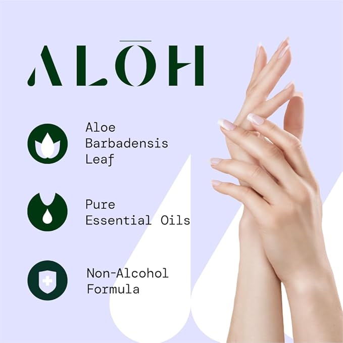 ALŌH Sweet Orange Bergamot + Aloe Sanitizing Hand Wipes - Clean Hands, Clear Mind - On The Go Hand Sanitizer Wipes for Kids and Adults - Travel Size (6 Pack, 20ct Wipes)