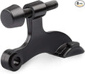 HOMOTEK 8 Pack Hinge Pin Black Door Stopper,Adjustable Deluxe Heavy Duty Door Stopper 2-1/2"x1-3/4”,with Black Rubber Bumper Tips