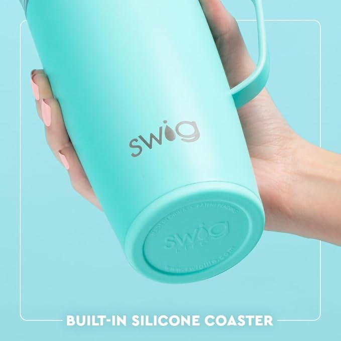 Swig Life 22oz Travel Mug, Insulated Tumbler with Handle and Lid, Travel Coffee Mug, Cup Holder Friendly, Stainless Steel 22 oz Tumbler, Reusable Insulated with Lid (Ohio)