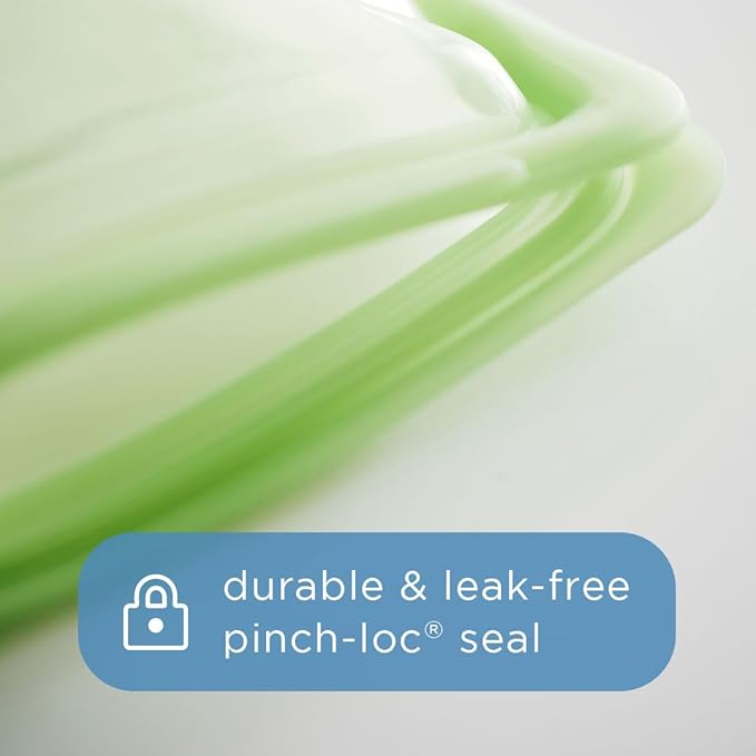 Stasher Premium Silicone Reusable Food Storage Pocket Bag, Aqua, Microwave, Sous Vide, Dishwasher, Oven and Freezer Safe, BPA Free, Leak-free, Eco-friendly, 4 Oz
