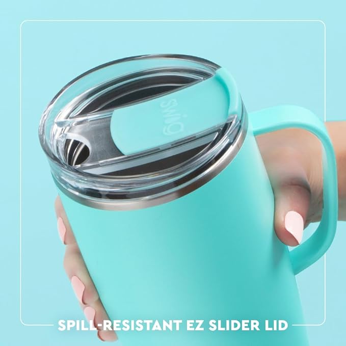 Swig Life 22oz Travel Mug, Insulated Tumbler with Handle and Lid, Travel Coffee Mug, Cup Holder Friendly, Stainless Steel 22 oz Tumbler, Reusable Insulated with Lid (Arkansas)
