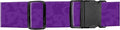 Luggage Straps for Suitcases, Adjustable Travel Belt, Durable Wide Luggage Strap, Cute Suitcase Strap Identifiers with Buckle, Bag Straps for Luggage, Purple Bats Skulls
