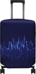 HYPER VENTURE Washable Luggage Cover - Fashion Suitcase Protector Fits 23-26 Inch Luggage (Nightscape, M)