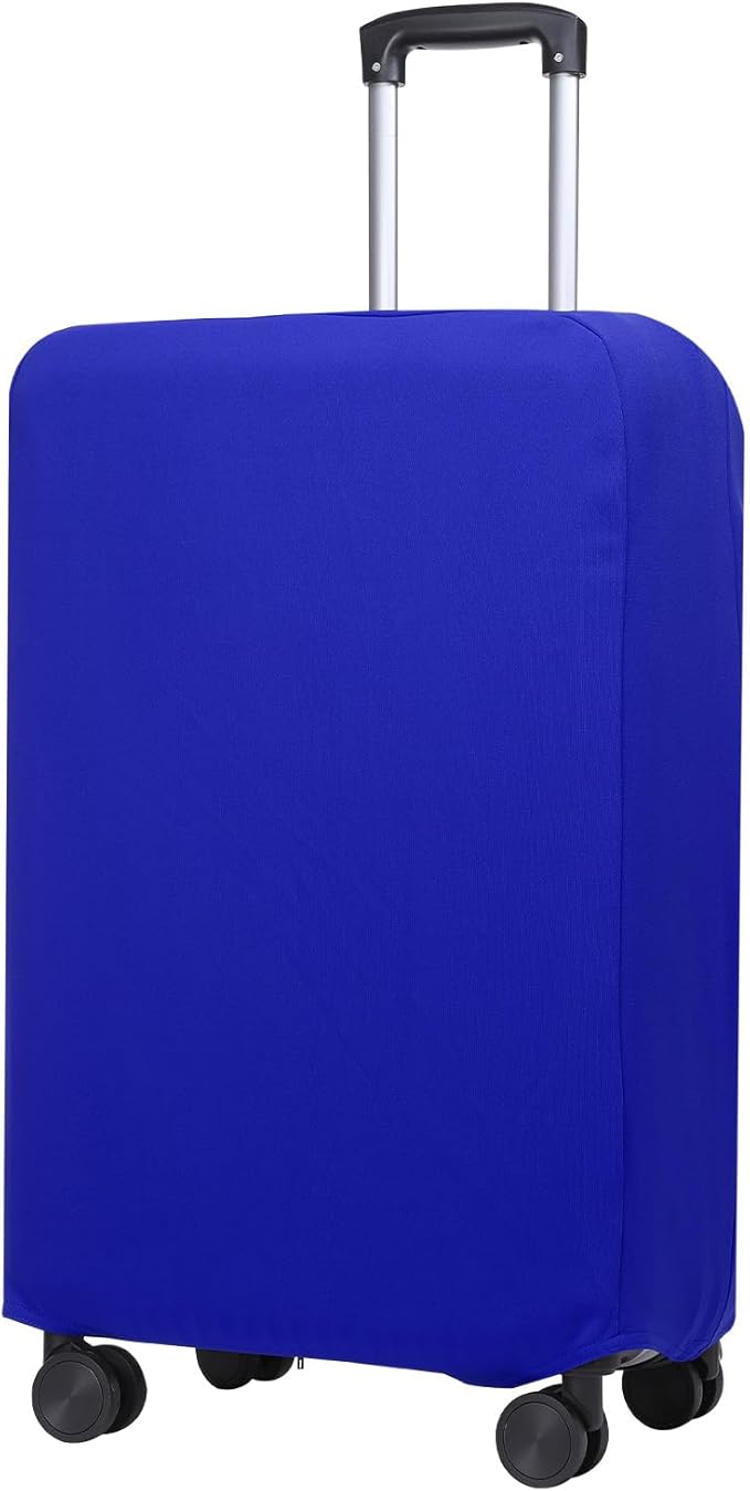 PATIKIL Luggage Cover, Suitcases Covers Elastic Carry on Cover Protector Washable Scratch-Resistant Fits 24-25 Inch Luggage for Travel Business Trips, Blue