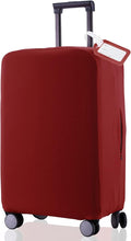 Travel Luggage Cover Suitcase Protector Scratch-Resistant Fit 19-31 Inch Suitcase, Not Included Suitcase (Claret, SX(22-23 inch))
