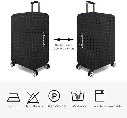 7-mi Travel Luggage Cover Protector, Washable Suitcase Protector Anti-scratch Spandex Baggage Covers Fits 19-21 Inch Luggage