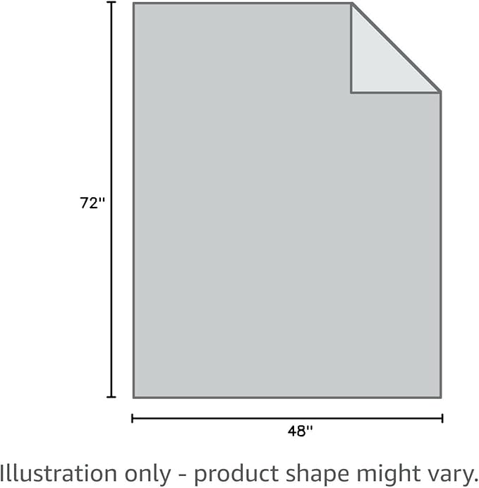 L'AGRATY Weighted Blanket - 48"x72" 20lbs Cooling Breathable Heavy Blanket Microfiber Material with Glass Beads for Adult All-Season Summer Fall Winter Soft Thick Comfort