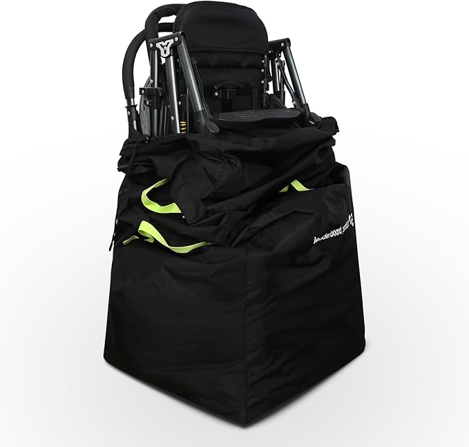 X-Large Stroller bag - Airport Gate checkin luggage - Children Travel Must Have - Single, Jogger and Double Baby Stroller Cover For Airplane Travel - Famiily Vacation- Fits Most Strollers - Durable