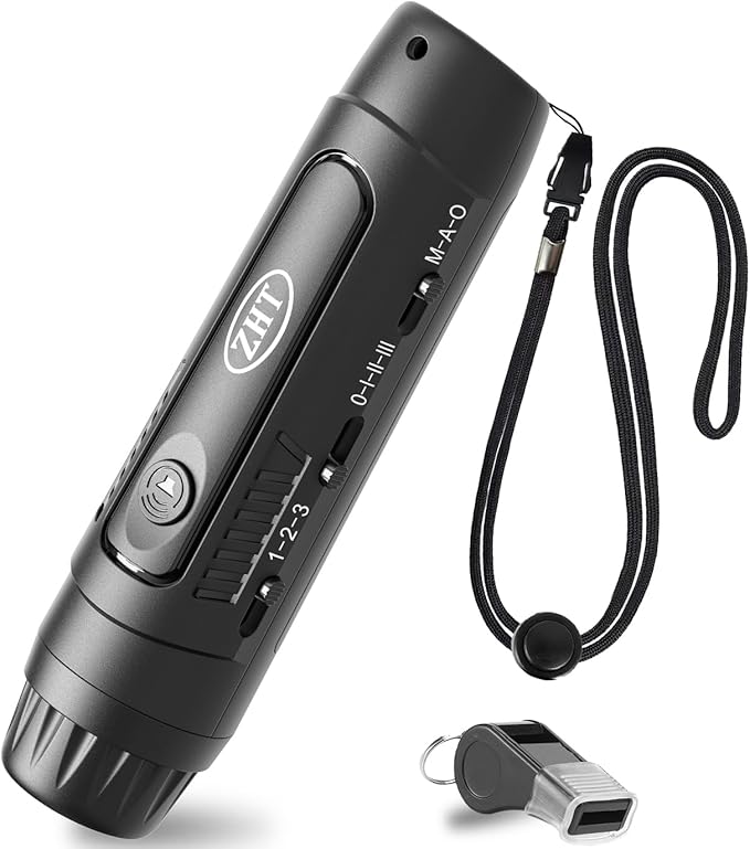 ZHT Electronic Whistle for Coaches, Referees, Teachers - 3 Tones & 3 High Volume, Handheld Whistles with Lanyard - Sports Whistle for Volleyball Soccer, Outdoor Camping, Emergency Safety