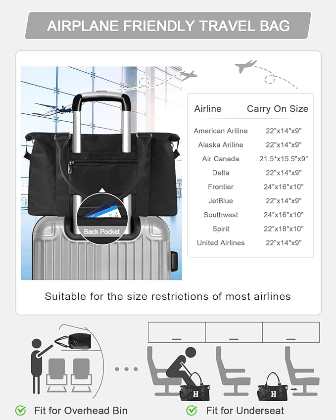 Initial Travel Duffel Bag Sports Gym Bag for Boys Teen Birthday Gifts,Black Personalized Weekender Bag Carry On Tote Bags for Men,Waterproof Overnight Luggage Bag Airplane Travel Essentials(Letter H)