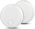 Air TrackerTags-2 Pack Tracker Tag Work with Apple Find My (iOS 14.6 Above Only) Smart Tag Item Finders for Key, Luggage, Backpack，etc. ((White, 2 Pack)