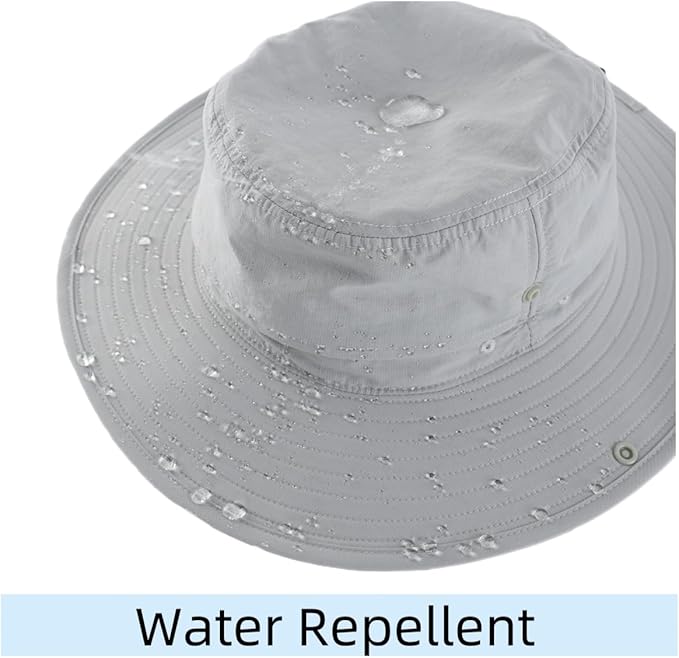 Connectyle Sun Hat for Men Women Outdoor UV Protection Safari Hat for Fishing Hiking Gardening Breathable Cowboy Hat UPF50