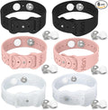 Motion Sickness Bracelets Sea Sickness Wristbands for Motion Sickness / Morning Sickness /Pregnancy Nausea Anti Nausea Bands Acupressure Wristband Motion Sickness Bands(3Pairs-Black+Pink+Transparent)
