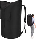 Backpack Laundry Bag, 115L Heavy Duty Extra Large College Laundry Backpack, Dirty Clothes Bag with Shoulder Straps, Laundry Hamper Bag with Drawstring Closure for College Dorm, Apartment, Laundromat