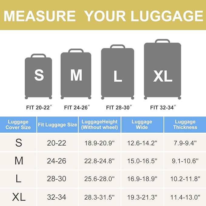 ANNA QUEEN Colorful Geometric Luggage Cover, Abstract Prism Pattern Suitcase Protector, Stretchable, Washable Travel Cover for 32-34 Inch Luggage, Bright, Durable & Eye-Catching