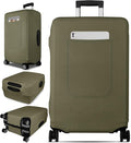 Slohif Luggage Cover for Suitcase Tsa Approved Protector - Luggage Sleeve Suit Case Cover Travel Stretch Large Baggage Case Protective Washable Fit 29-30 Inch Green
