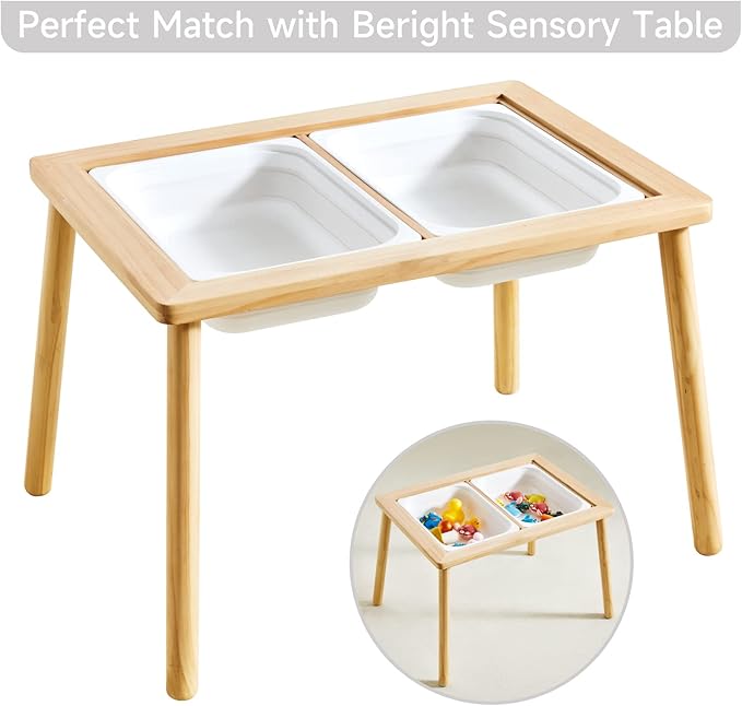 Beright 2 Pack Storage Bins, Collapsible Wash Basin Folding Dish Tub Sink, Space Saving for Dishing, Fruit, and Camping, Hiking and Home, Grey, 2 in 1 Set