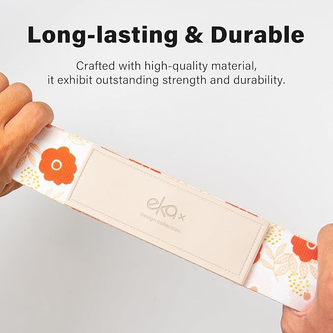 Luggage Straps for Suitcases,Adjustable Luggage Elastic Belt, Travel Essentials for Airport,Station, Vibrant Designs, (Enchanting Blossom)