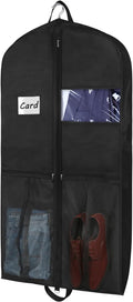 Zilink Suit Bags for Men Travel 43" Garment Bags for Travel with Pockets Waterproof Suit Cover Bags for Suits,T-shirts Jackets, Coat