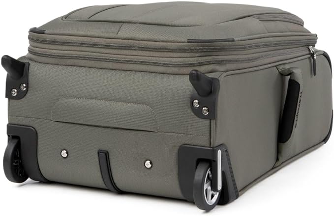 Travelpro Maxlite 5 Softside Expandable Upright 2 Wheel Carry on Luggage, Lightweight Suitcase, Men and Women, Slate Green, Carry On 22-Inch