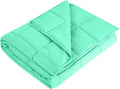 L'AGRATY Weighted Blanket - 60"x80" 20lbs Cooling Breathable Heavy Blanket Microfiber Material with Glass Beads for Adult All-Season Summer Fall Winter Soft Thick Comfort