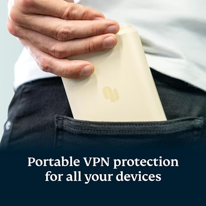 Aircove Go | Portable Wi-Fi 6 VPN Router | Protect Unlimited Devices | Free 30-Day ExpressVPN Trial | (U.S. & Canada Version)