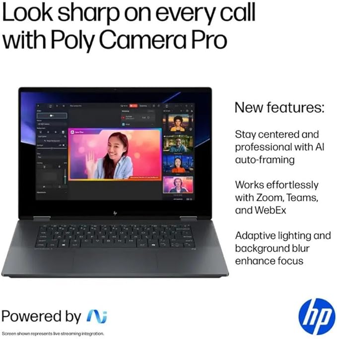 HP OmniBook X Flip 16 2-in-1 Laptop: 16" FHD+ Touchscreen, Intel Core Ultra 7, 16GB RAM, 2TB SSD, w/Pen & Lifetime Office - Copilot+ AI PC, Windows 11 Pro