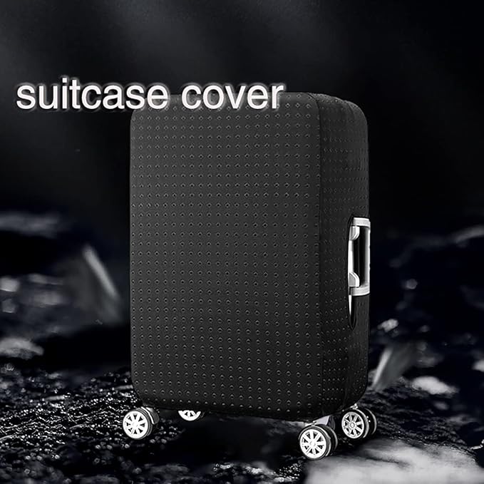 Luggage Cover, THome Protective Washable Suitcase Cover - Travel Elastic Spandex Suitcase Protector Fits 26 to 29 Inch Black