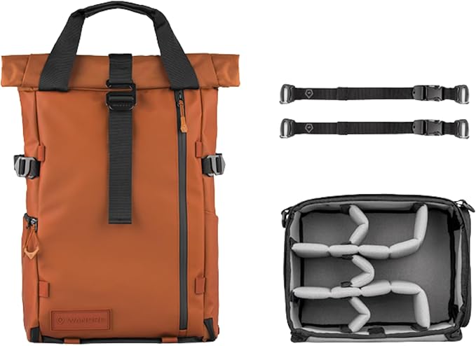 WANDRD All New PRVKE 21L V4: Camera Backpack and Photography Bundle - Weatherproof Travel and Photography Backpack, Bundle Includes 21L Bag, Camera Cube, Waist Straps, and Accessory Straps