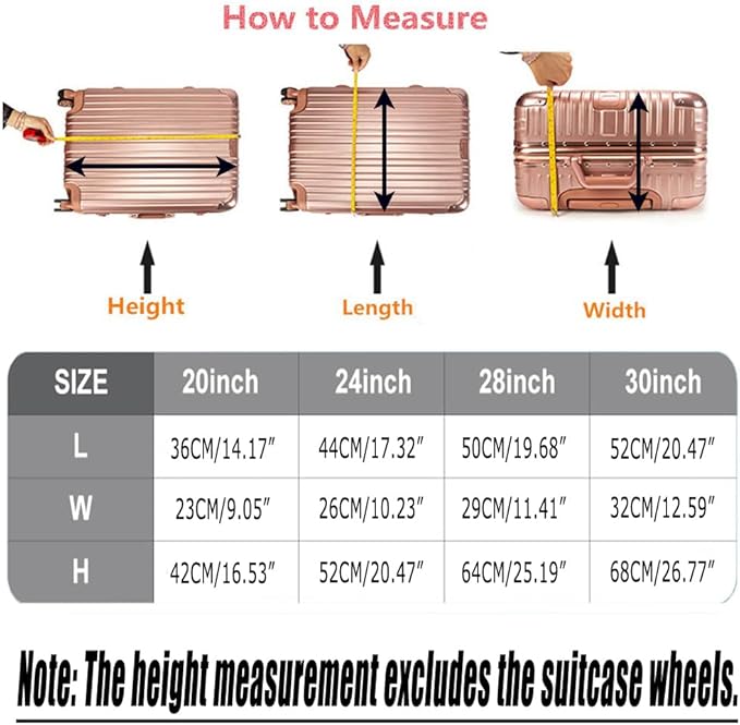 28 Inch Clear PVC Luggage Cover Protectors Suitcase Covers for Luggage Thickened suitcase protective cover for Wheeled Suitcase Suitable for 28"