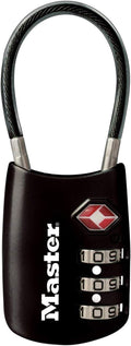 Master Lock TSA Set Your Own Combination Luggage Lock, TSA Approved Lock with Code for Luggage, Bags, Suitcase, and Backpacks, (Color May Vary), ‎4688D