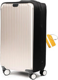 OrgaWise Clear Luggage Cover, For Suitcase Tsa Approved Transparent TPU Suitcase Cover Protector Fit 24-26 Inch Luggage