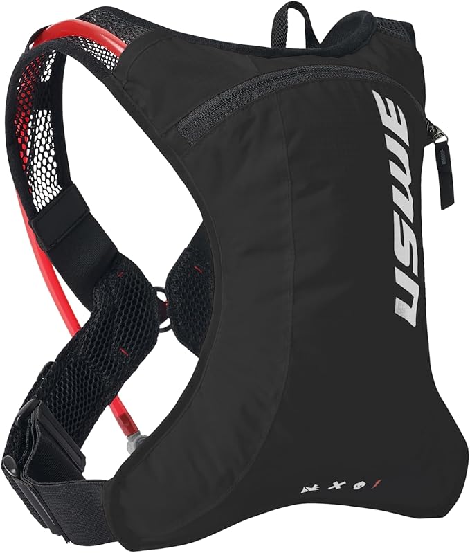 USWE Race 2.0, Ultra Lightweight Hydration Backpack with 2.0L / 70oz Water Bladder, Leak Proof Pack for Gravel, MTB, Running, Hiking, Cycling, Camping, Biking for Men,Women