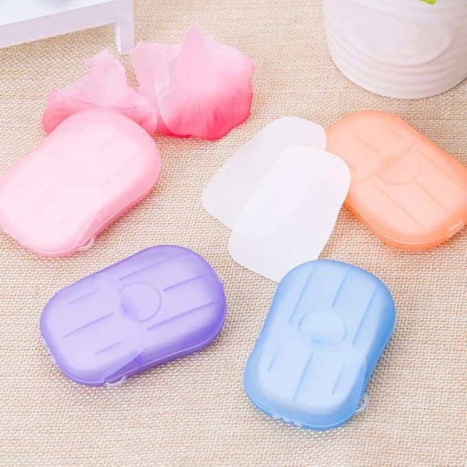 JJLFresheners 5 Box 500 Sheets Disposable Soap Paper 5 Boxes Hand Cleaner Fragrance Mini Color Soap Paper for school Indoor, Outdoor, Travel, Camping Hiking Camping