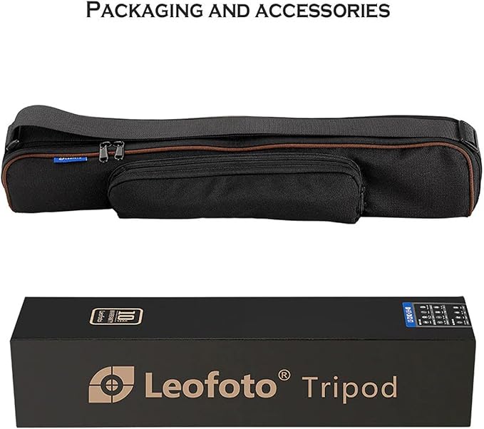 Leofoto Professional Camera Tripod, 50" Compact Carbon Fiber Tripod for DSLR Video Camcorder, 4 Leg Sections, 360° Ball Head, Max Load 8KG/18Lb (LS-254CX+LH-30LR)