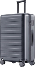 Carry on Luggage 22 X 14 X 9 Airline Approved, 20 Inch Luggage for 3-5 Days Travel, Double Spinner Wheels, 100% Hardshell PC, TSA Lock (02-Grey (Basic), Checked 24-Inch)