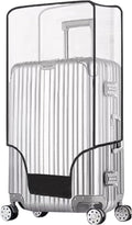 Clear Suitcase Cover - 20 24 26 28 30 Inch Waterproof PVC Suitcase Cover - Transparent Travel Suitcase Wrap - Protective Cover Case for Wheeled Luggage (24-Inch)