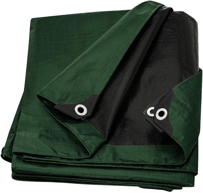 Large Waterproof Tarp - Heavy Duty 10 Mil Thick Poly Tarpaulin Ideal for Canopy Tents, Boats, RV or Pool Covers - Multipurpose Protective Tarps with Grommets for Indoor and Outdoor Use | 30' x 70'