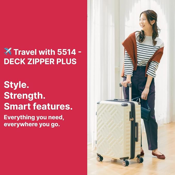 LEGEND WALKER DECK Hardside Expandable Luggage, 22 inch, Carry-on, Ivory, 5514-49-IV