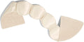 Nodpod Gentle Pressure Silk Sleep Mask | Patented Light Blocking Design for Sleeping, Travel & Relaxation | Bead Filled, Machine Washable (Pearl)
