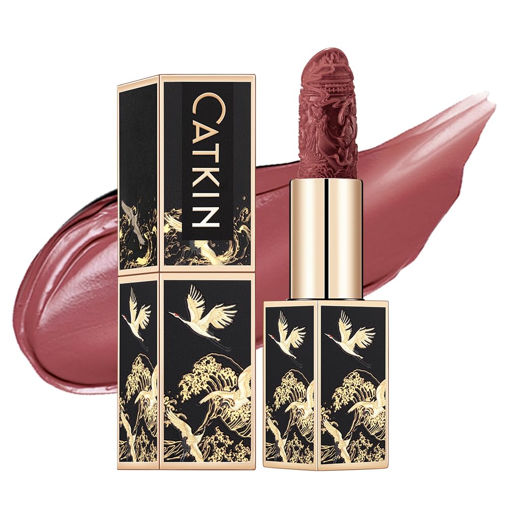 Catkin Moist Lipstick Hydrating High Impact Color Infused with Vitamin E and Avocado Oil Smooth Soft Texture Long Lasting Glow Finish 172