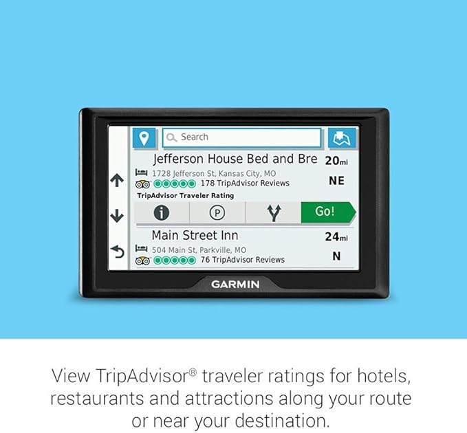 Garmin Drive 52, GPS Navigator with 5-inch Display, Simple On-Screen Menus and Easy-to-See Maps (Renewed)