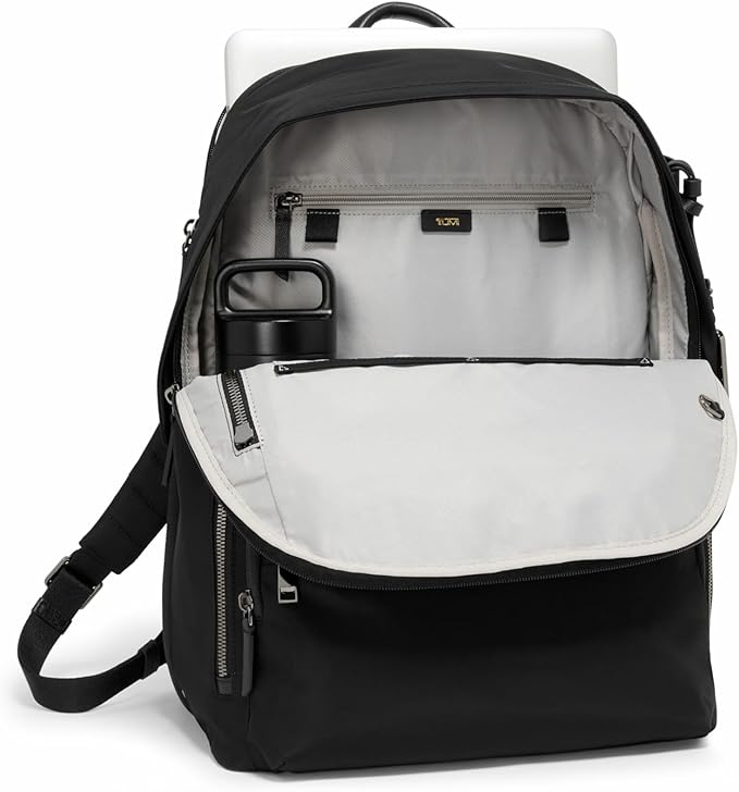 TUMI - Voyageur Montana Backpack - Stylish Travel Backpack for Women - For Business, Work - Fits up to 16" Laptops - Black/Gunmetal
