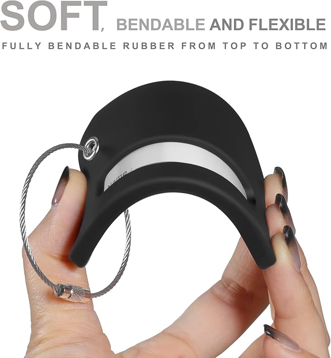 8 Pcs Luggage Tags for Suitcases, 26 Initial Letter Travel Luggage Baggage Identification Labels ID Tags Fully Bendable Tags with Stainless Steel Loop (Letter F, Black)