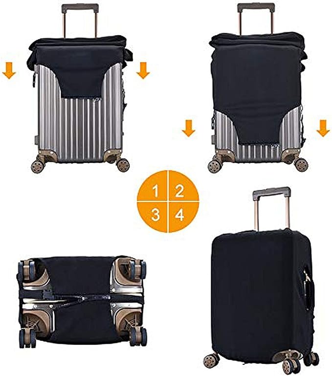 Trip Colored Graffiti Travel-Life Style Luggage Cover Washable Suitcase Protector, Luggage Tag Travel Birthday Gifts For Men Women(M 22-25 Inch Luggage)