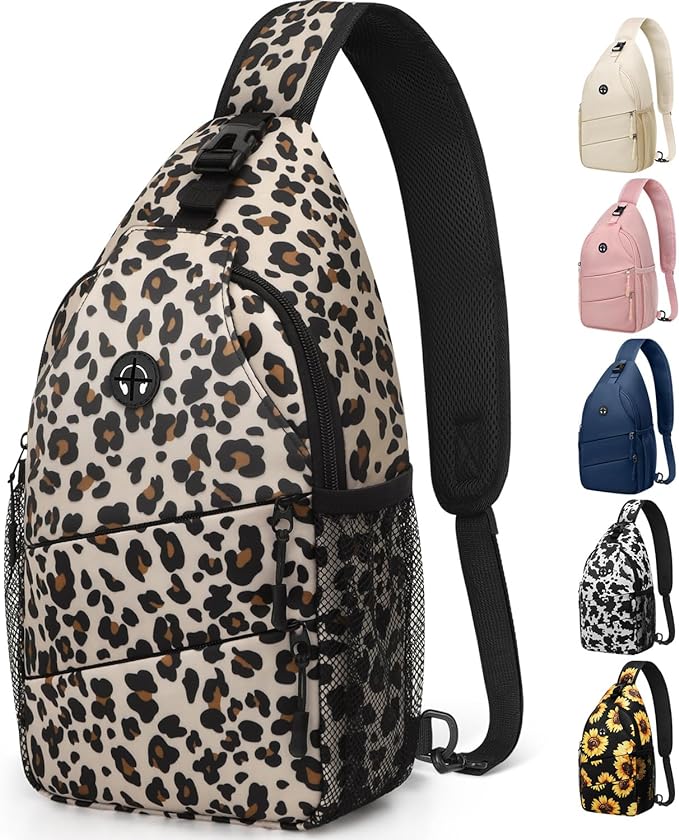 Crossbody Bags for Women Men Trendy Sling Bag Bakpack Casual Chest Bag with Convertible Shoulder Strap
